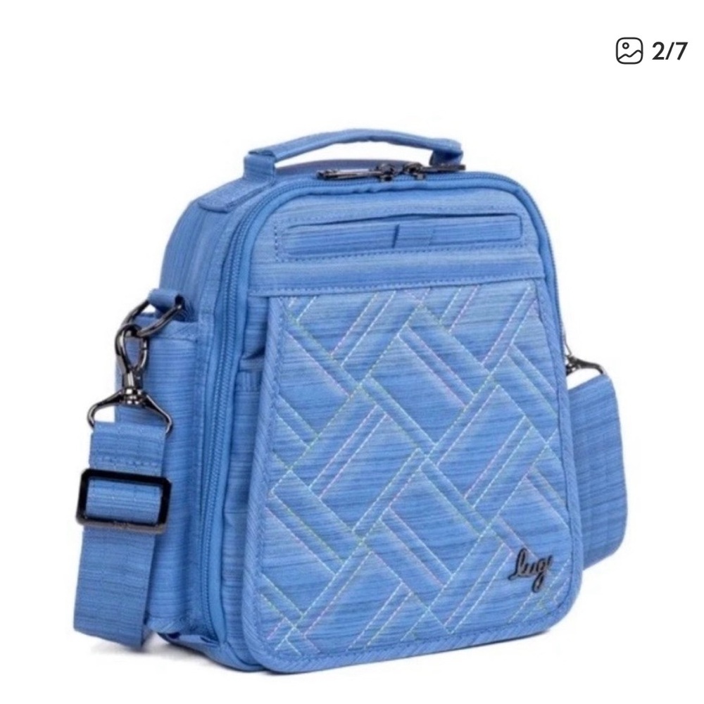 Lug NWOT Flapper SE Quilted Blue Travel Bag